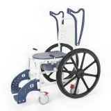 Comfort Plus DM-8088B Banyo ve Tuvalet Sandalyesi (Lacivert) (6 Tekerlekli) - 5