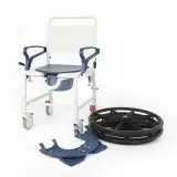 Comfort Plus DM-8088B Banyo ve Tuvalet Sandalyesi (Lacivert) (6 Tekerlekli) - 7