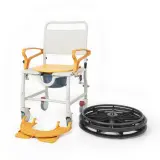 Comfort Plus DM-8088B Banyo ve Tuvalet Sandalyesi (Turuncu) (6 Tekerlekli) - 7