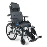 Comfort Plus PHW954LGC-46 Lux Alüminyum Özellikli Tekerlekli Sandalye (Baş Boyun Destekli, Baldır Destekli Ayaklar)