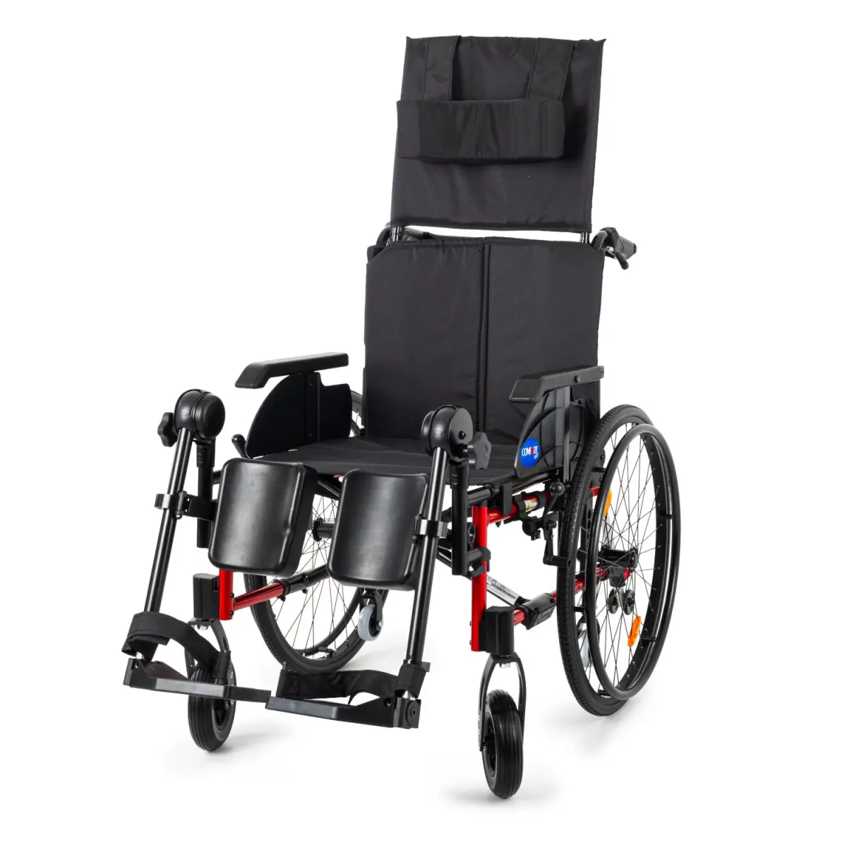 Comfort Plus Recline 51 cm (AL-001JL) Sirt Yatar Tekerlekli Sandalye (Baldir Destekli)